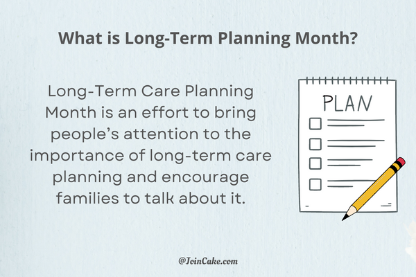 What is long-term care planning month?